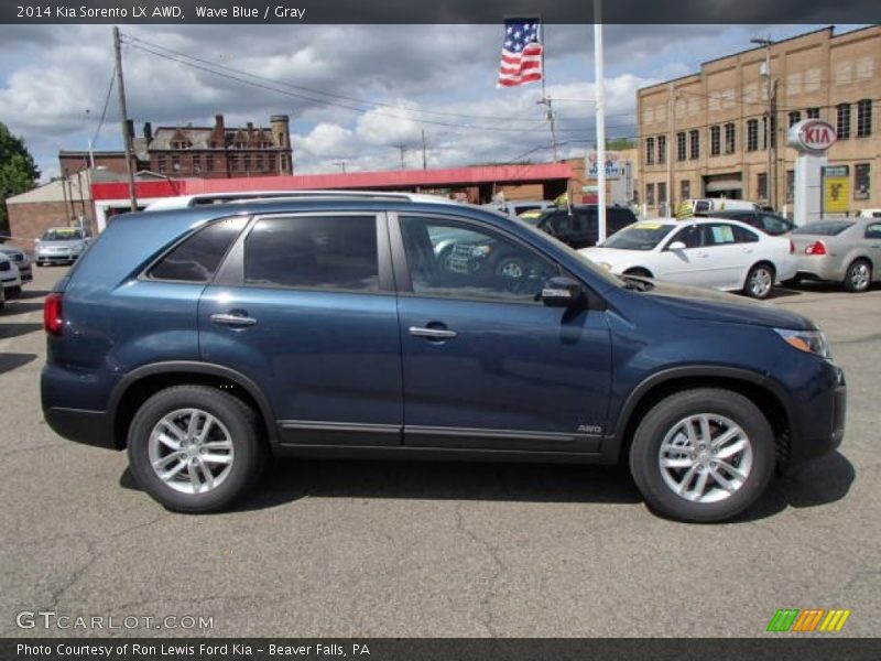 Wave Blue / Gray 2014 Kia Sorento LX AWD