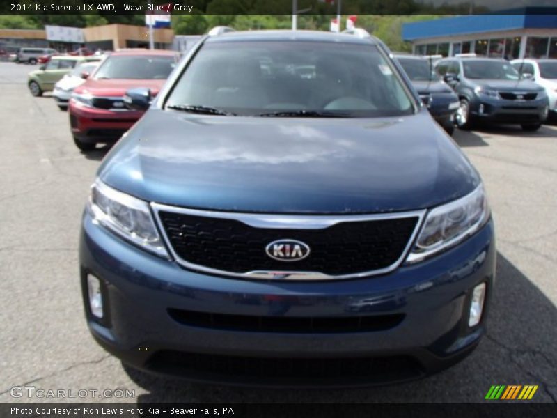 Wave Blue / Gray 2014 Kia Sorento LX AWD