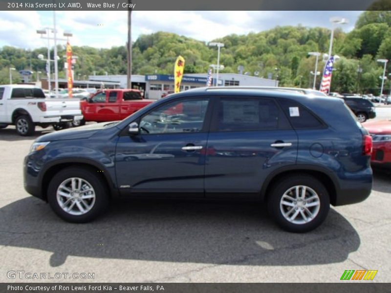 Wave Blue / Gray 2014 Kia Sorento LX AWD