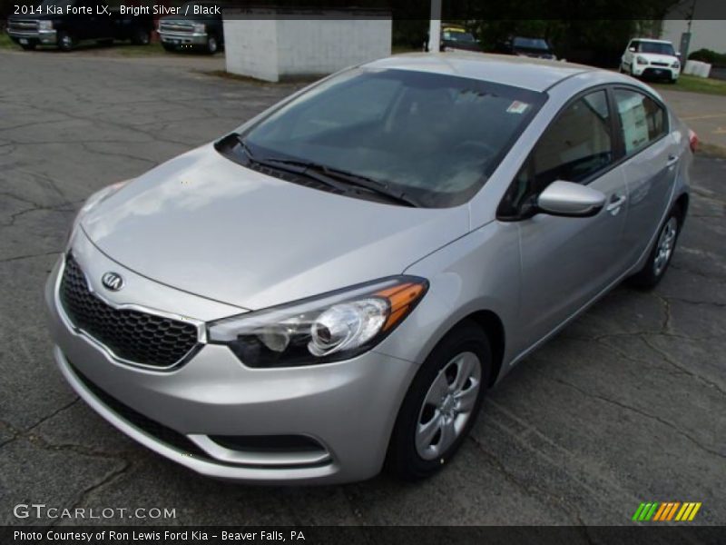 Bright Silver / Black 2014 Kia Forte LX