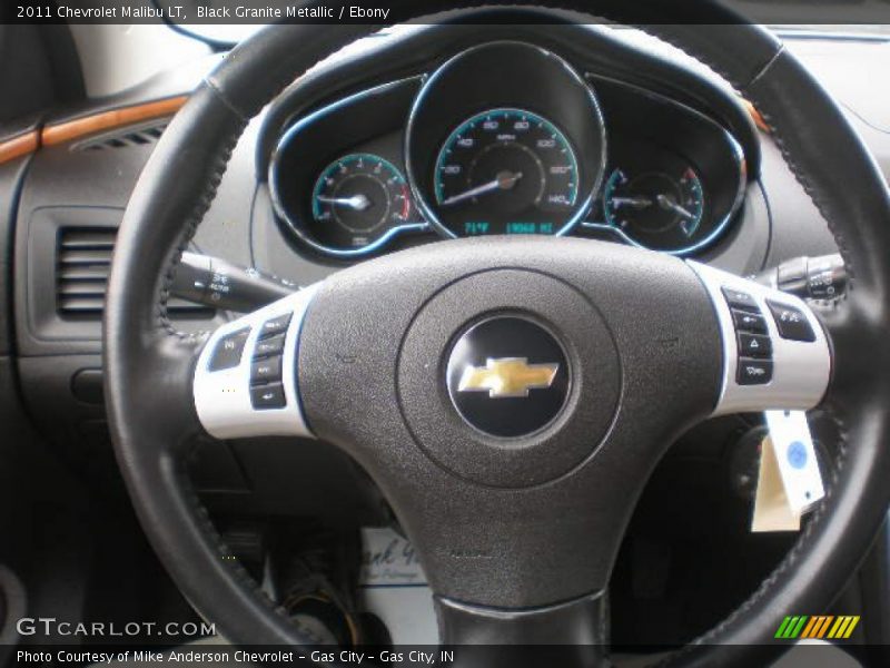 Black Granite Metallic / Ebony 2011 Chevrolet Malibu LT