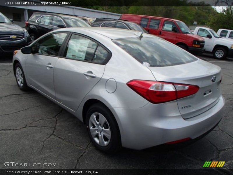 Bright Silver / Black 2014 Kia Forte LX