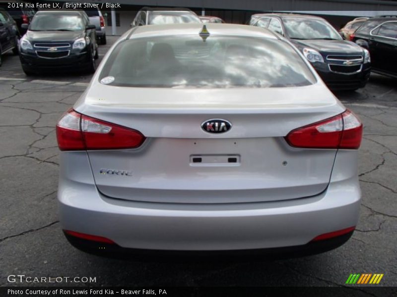 Bright Silver / Black 2014 Kia Forte LX