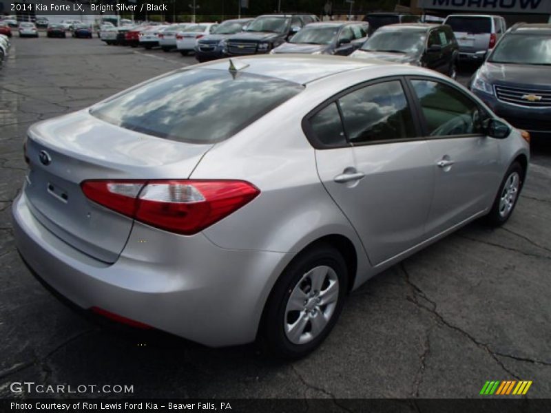 Bright Silver / Black 2014 Kia Forte LX