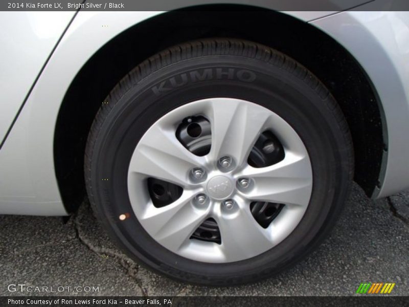 Bright Silver / Black 2014 Kia Forte LX