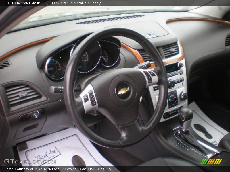 Black Granite Metallic / Ebony 2011 Chevrolet Malibu LT
