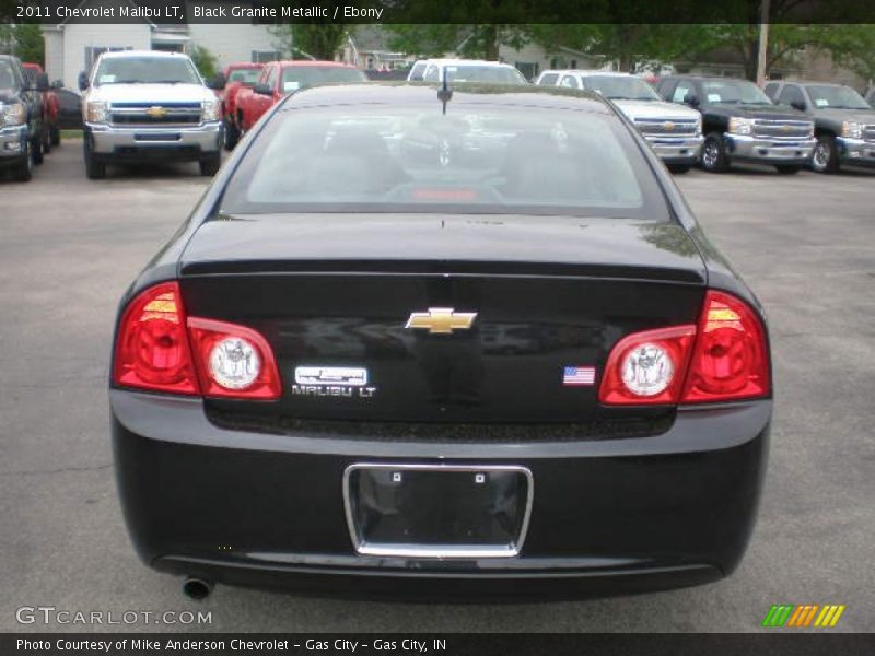 Black Granite Metallic / Ebony 2011 Chevrolet Malibu LT