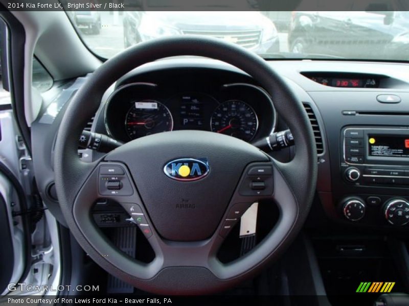 Bright Silver / Black 2014 Kia Forte LX