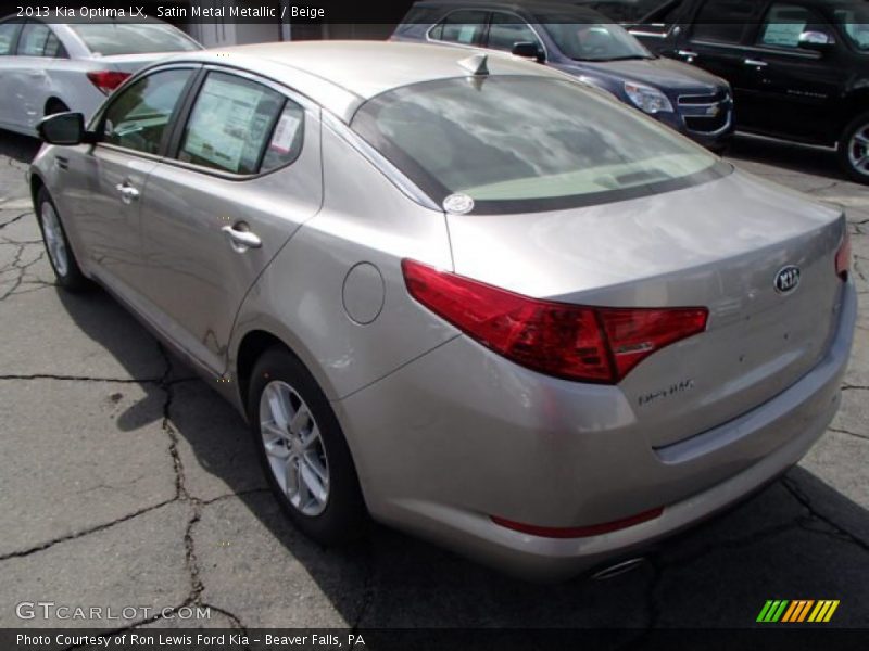 Satin Metal Metallic / Beige 2013 Kia Optima LX