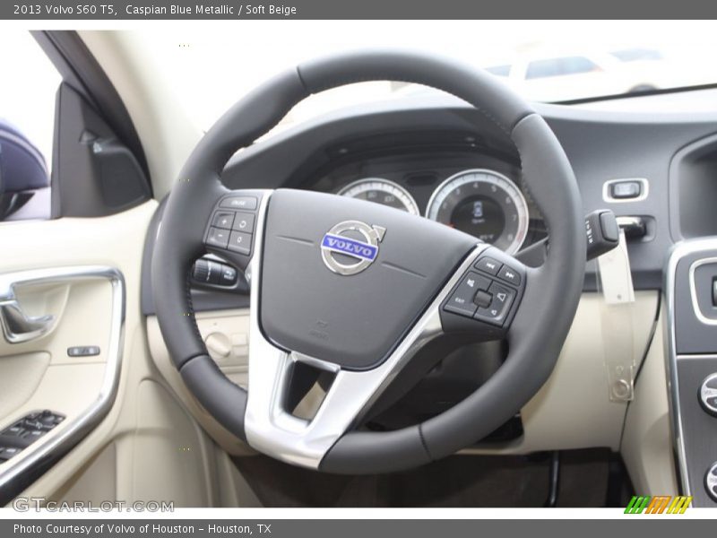 Caspian Blue Metallic / Soft Beige 2013 Volvo S60 T5