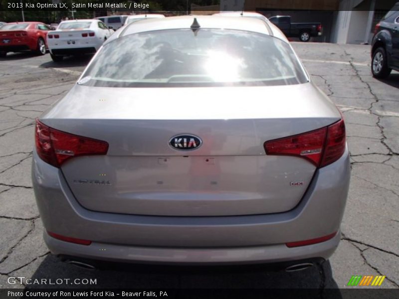 Satin Metal Metallic / Beige 2013 Kia Optima LX