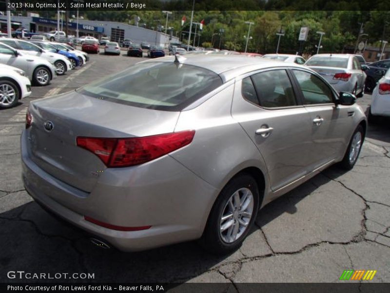 Satin Metal Metallic / Beige 2013 Kia Optima LX