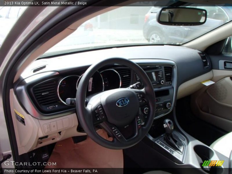 Satin Metal Metallic / Beige 2013 Kia Optima LX