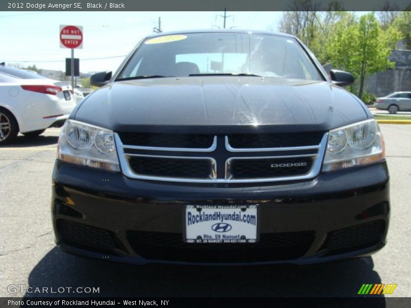 Black / Black 2012 Dodge Avenger SE
