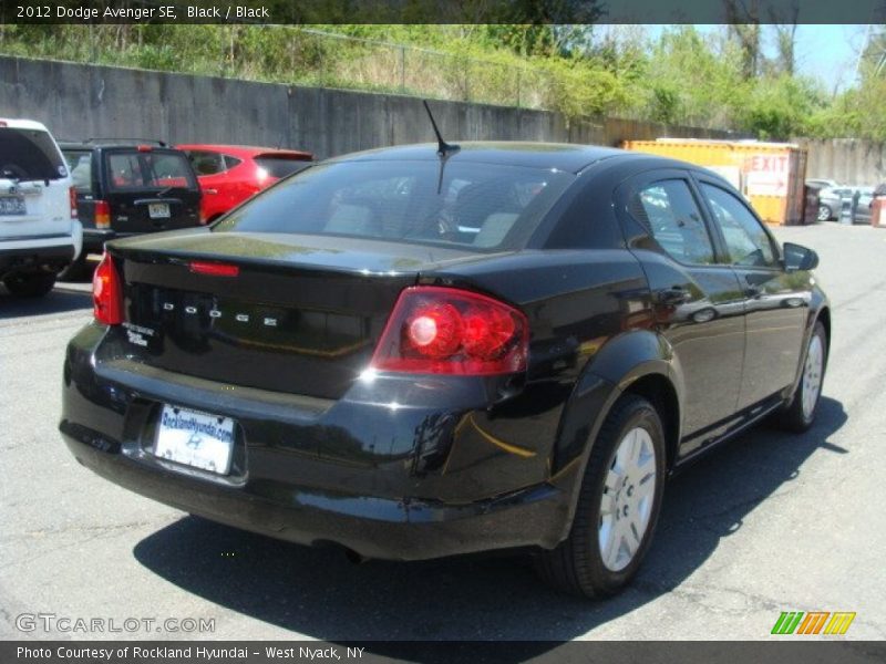 Black / Black 2012 Dodge Avenger SE