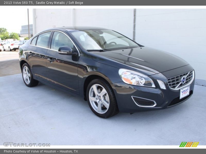 Saville Grey Metallic / Soft Beige 2013 Volvo S60 T5