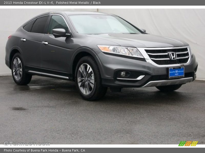 Polished Metal Metallic / Black 2013 Honda Crosstour EX-L V-6