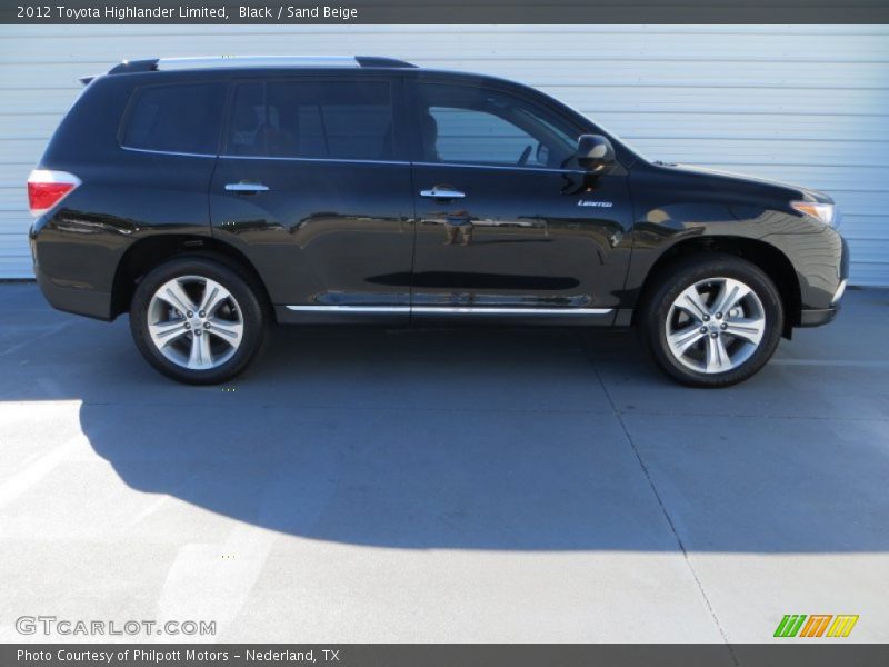 Black / Sand Beige 2012 Toyota Highlander Limited