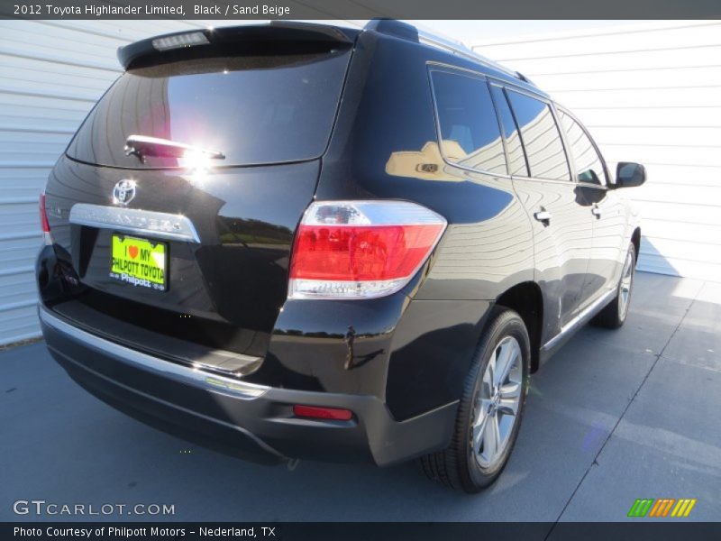 Black / Sand Beige 2012 Toyota Highlander Limited