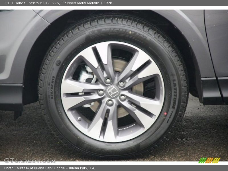 Polished Metal Metallic / Black 2013 Honda Crosstour EX-L V-6