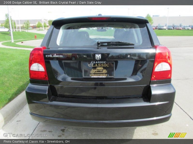 Brilliant Black Crystal Pearl / Dark Slate Gray 2008 Dodge Caliber SE
