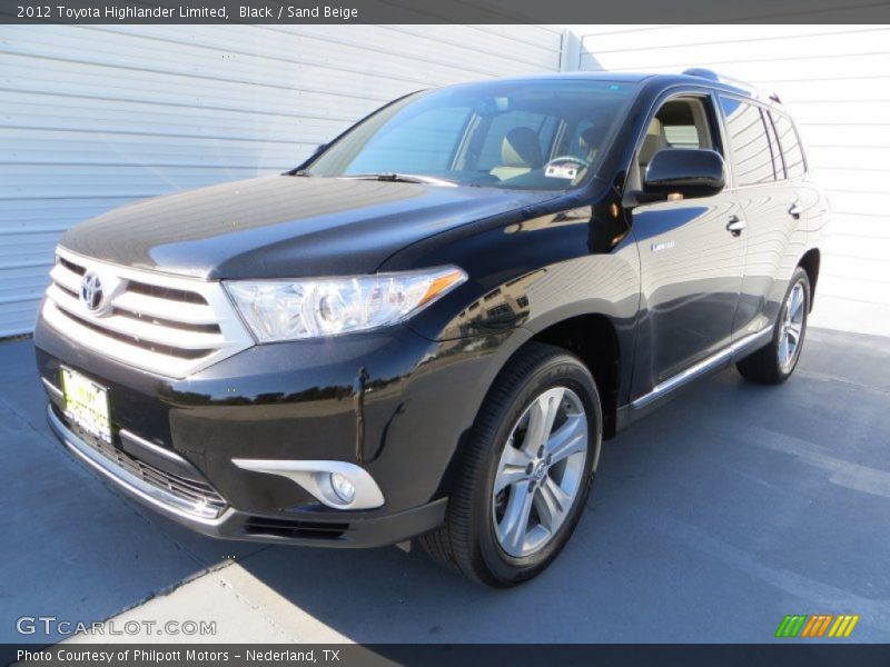 Black / Sand Beige 2012 Toyota Highlander Limited
