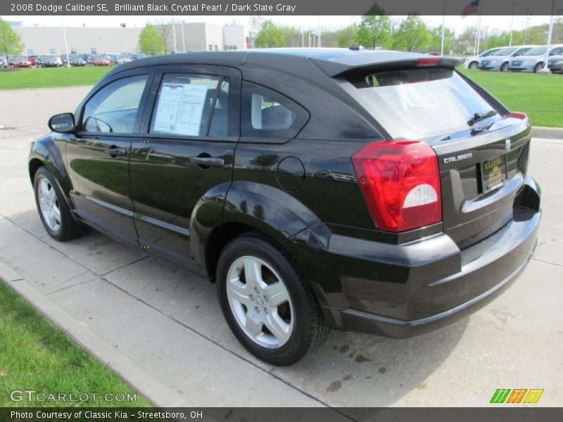 Brilliant Black Crystal Pearl / Dark Slate Gray 2008 Dodge Caliber SE