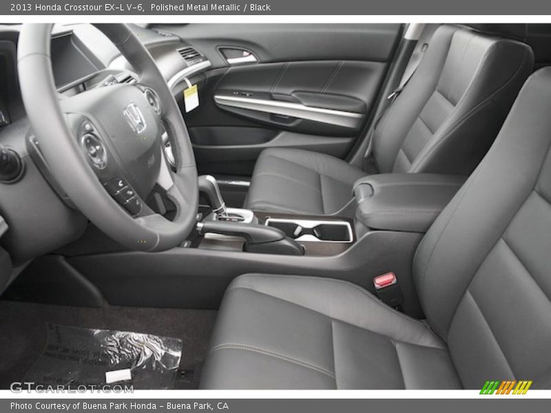 Polished Metal Metallic / Black 2013 Honda Crosstour EX-L V-6