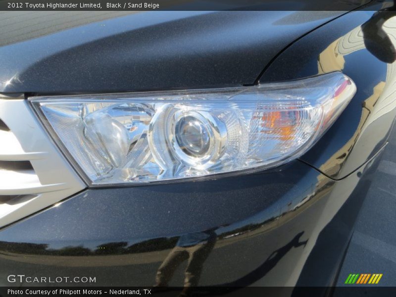 Black / Sand Beige 2012 Toyota Highlander Limited