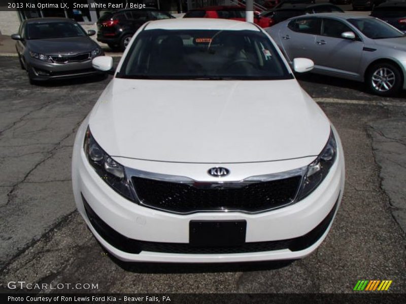 Snow White Pearl / Beige 2013 Kia Optima LX