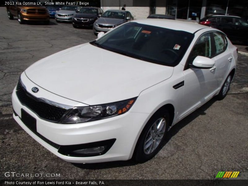 Snow White Pearl / Beige 2013 Kia Optima LX