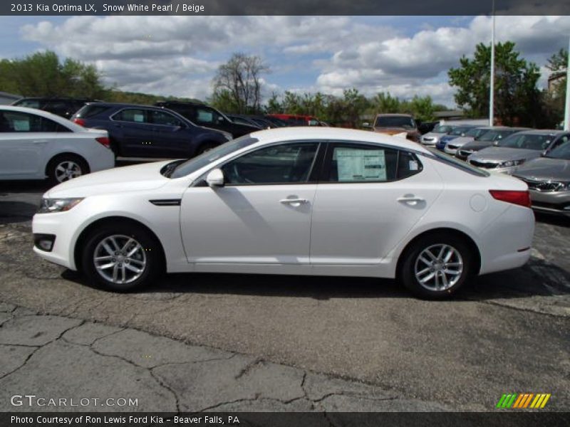 Snow White Pearl / Beige 2013 Kia Optima LX