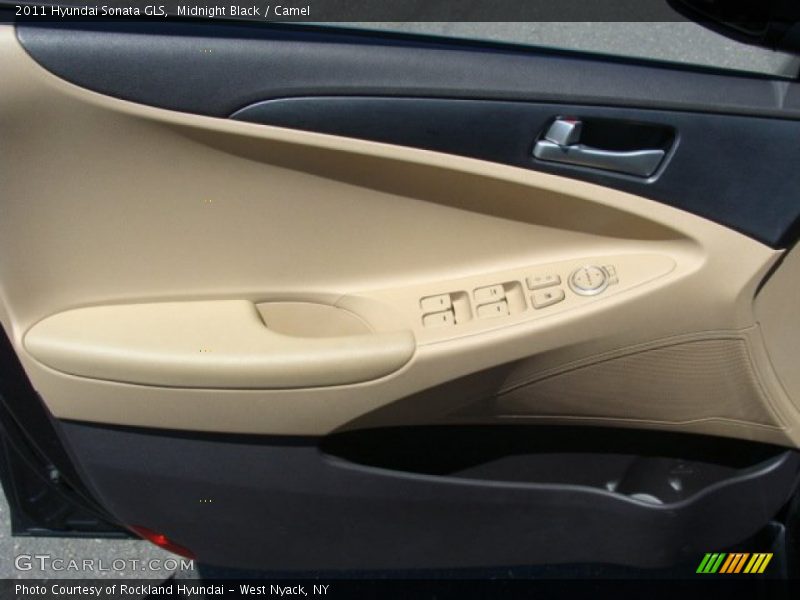 Midnight Black / Camel 2011 Hyundai Sonata GLS