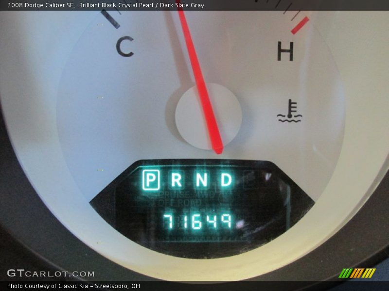 Brilliant Black Crystal Pearl / Dark Slate Gray 2008 Dodge Caliber SE