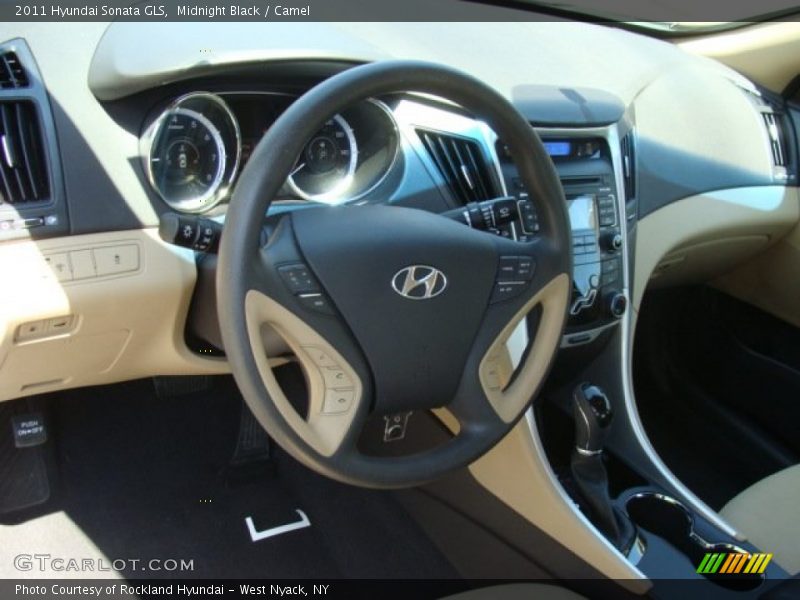 Midnight Black / Camel 2011 Hyundai Sonata GLS