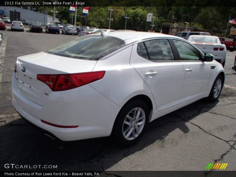 Snow White Pearl / Beige 2013 Kia Optima LX