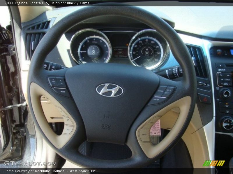 Midnight Black / Camel 2011 Hyundai Sonata GLS