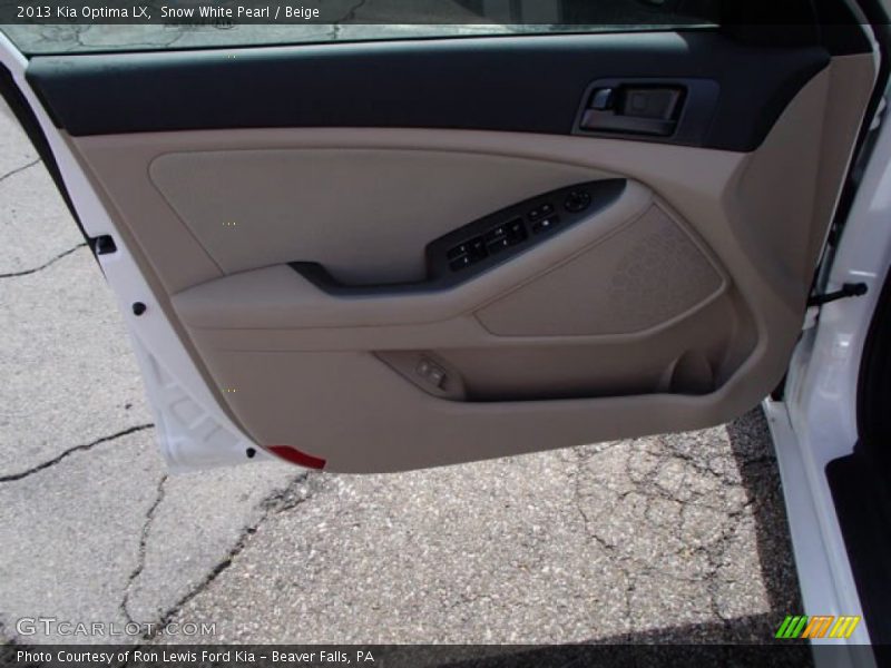 Snow White Pearl / Beige 2013 Kia Optima LX