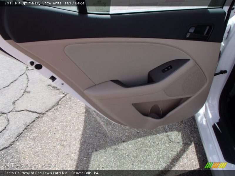 Snow White Pearl / Beige 2013 Kia Optima LX