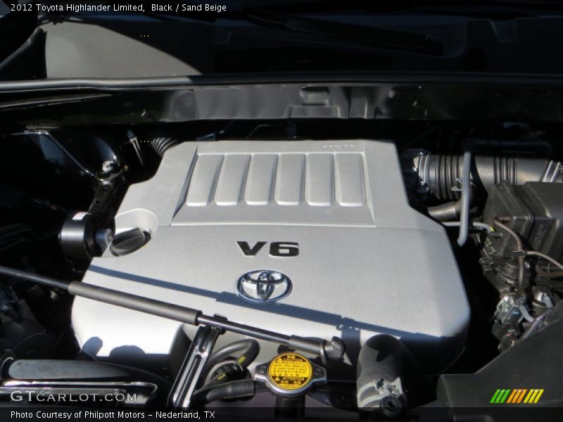 Black / Sand Beige 2012 Toyota Highlander Limited