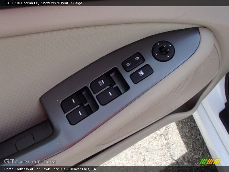 Snow White Pearl / Beige 2013 Kia Optima LX