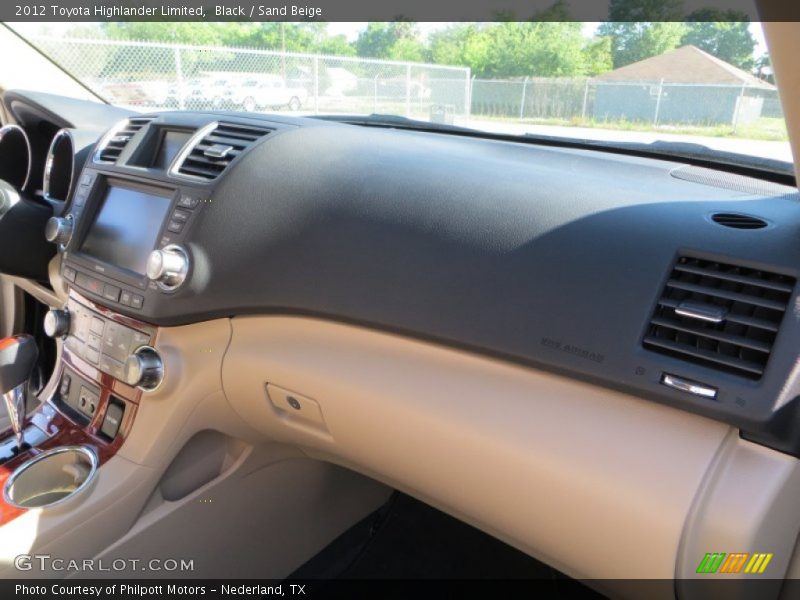 Black / Sand Beige 2012 Toyota Highlander Limited
