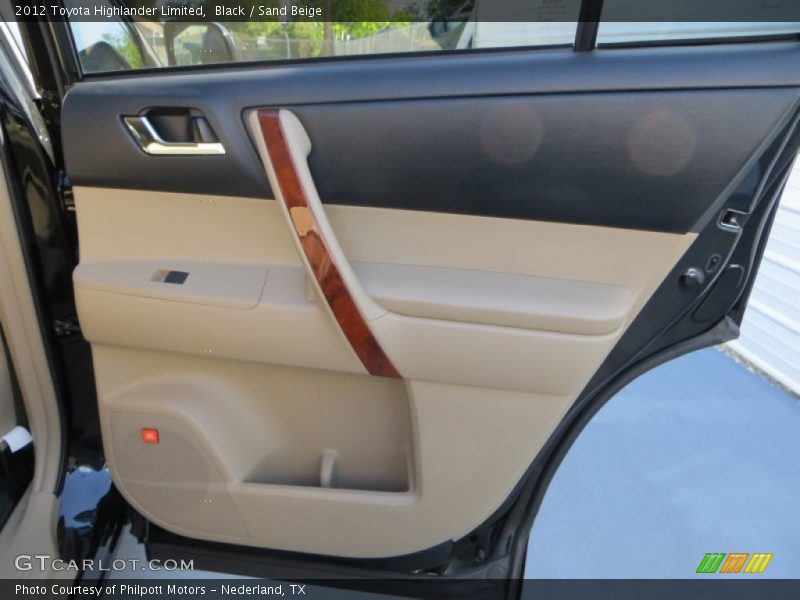 Black / Sand Beige 2012 Toyota Highlander Limited