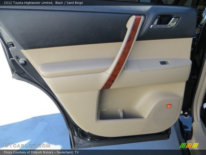 Black / Sand Beige 2012 Toyota Highlander Limited