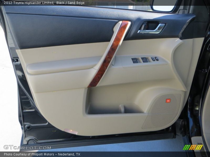 Black / Sand Beige 2012 Toyota Highlander Limited