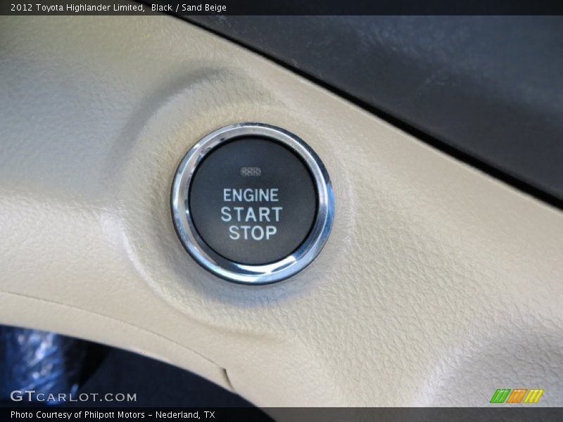 Black / Sand Beige 2012 Toyota Highlander Limited