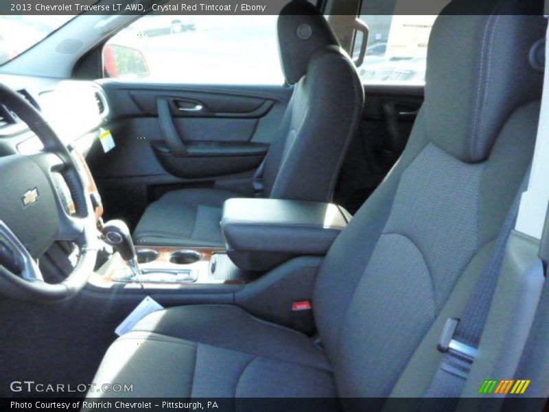 Crystal Red Tintcoat / Ebony 2013 Chevrolet Traverse LT AWD