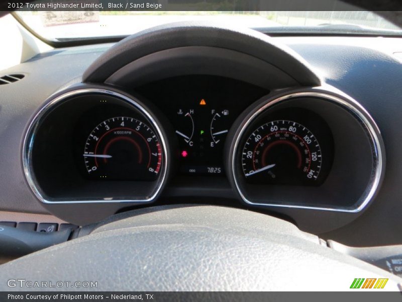 Black / Sand Beige 2012 Toyota Highlander Limited
