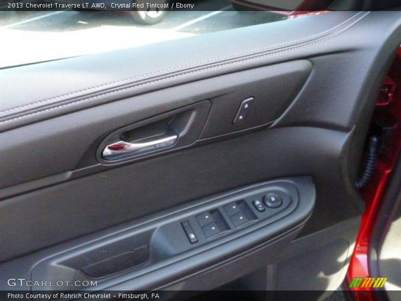 Crystal Red Tintcoat / Ebony 2013 Chevrolet Traverse LT AWD