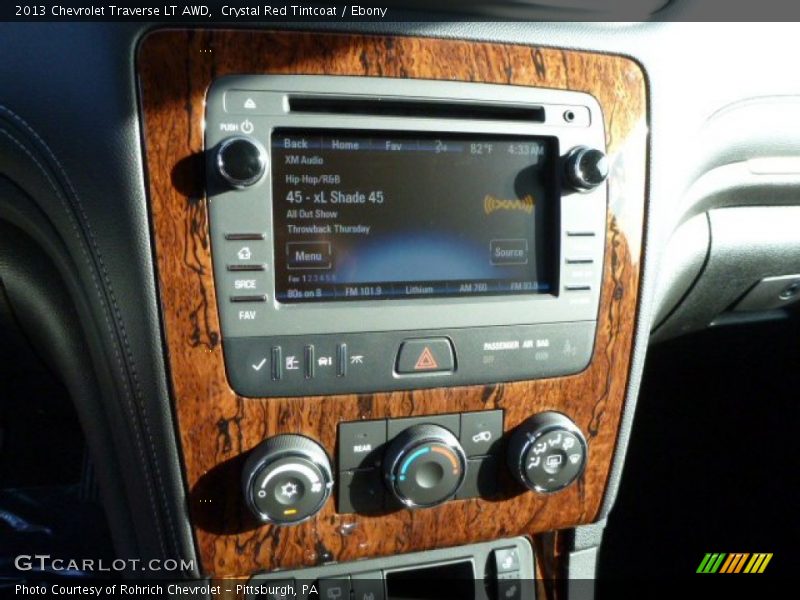 Crystal Red Tintcoat / Ebony 2013 Chevrolet Traverse LT AWD